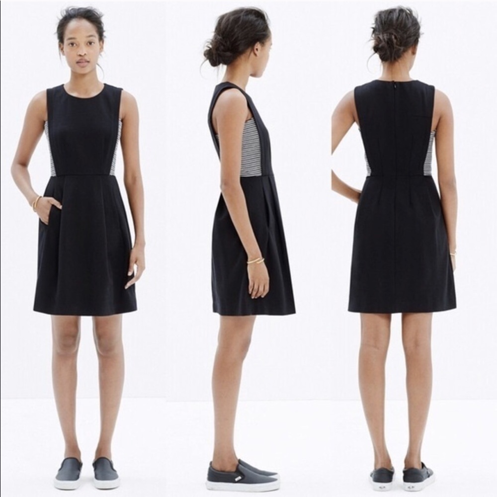 Madewell Black Sleeveless Knit Dress